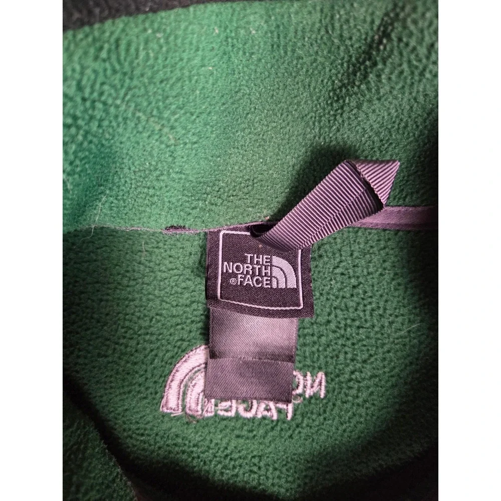 The North Face Fleece Jacket Mens L Green Black‎ Full Zip Denali Style Outdoor